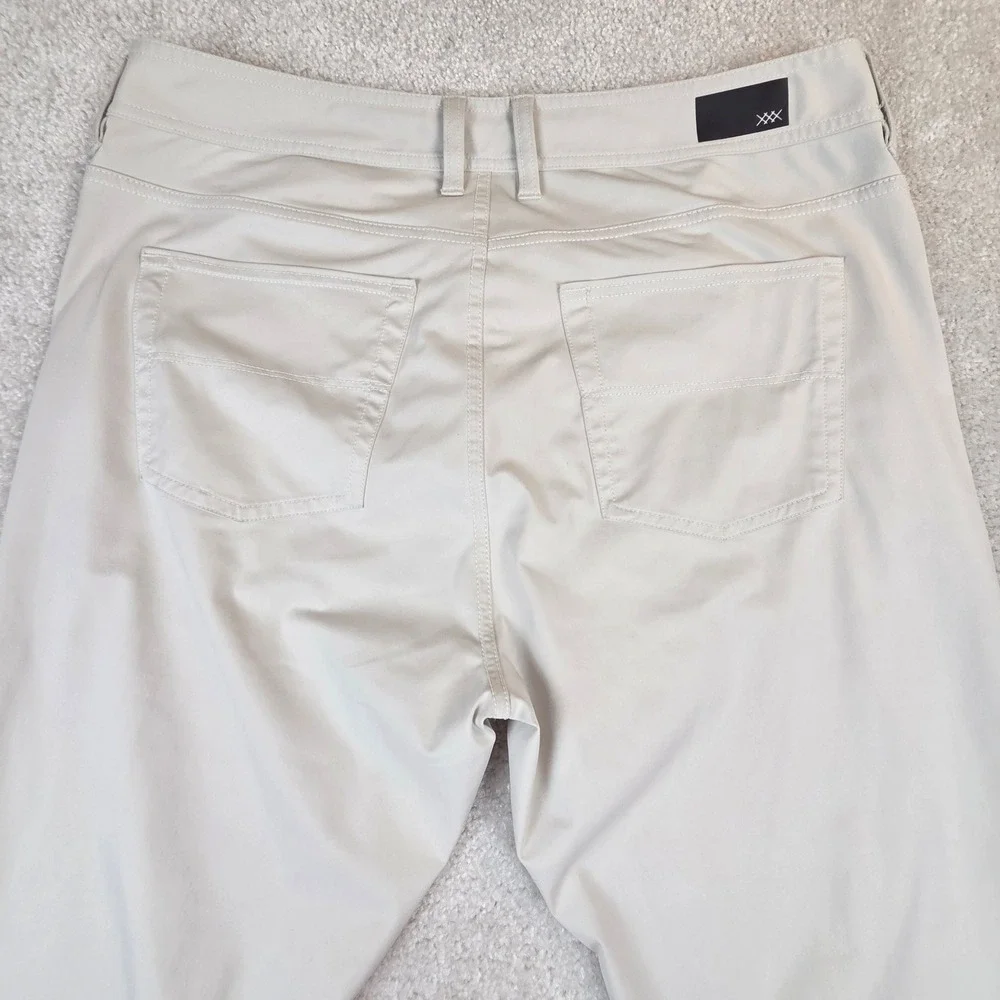 Rhone Commuter Pants Mens 35x29 Khaki Tan 5-Pocket Performance Chino